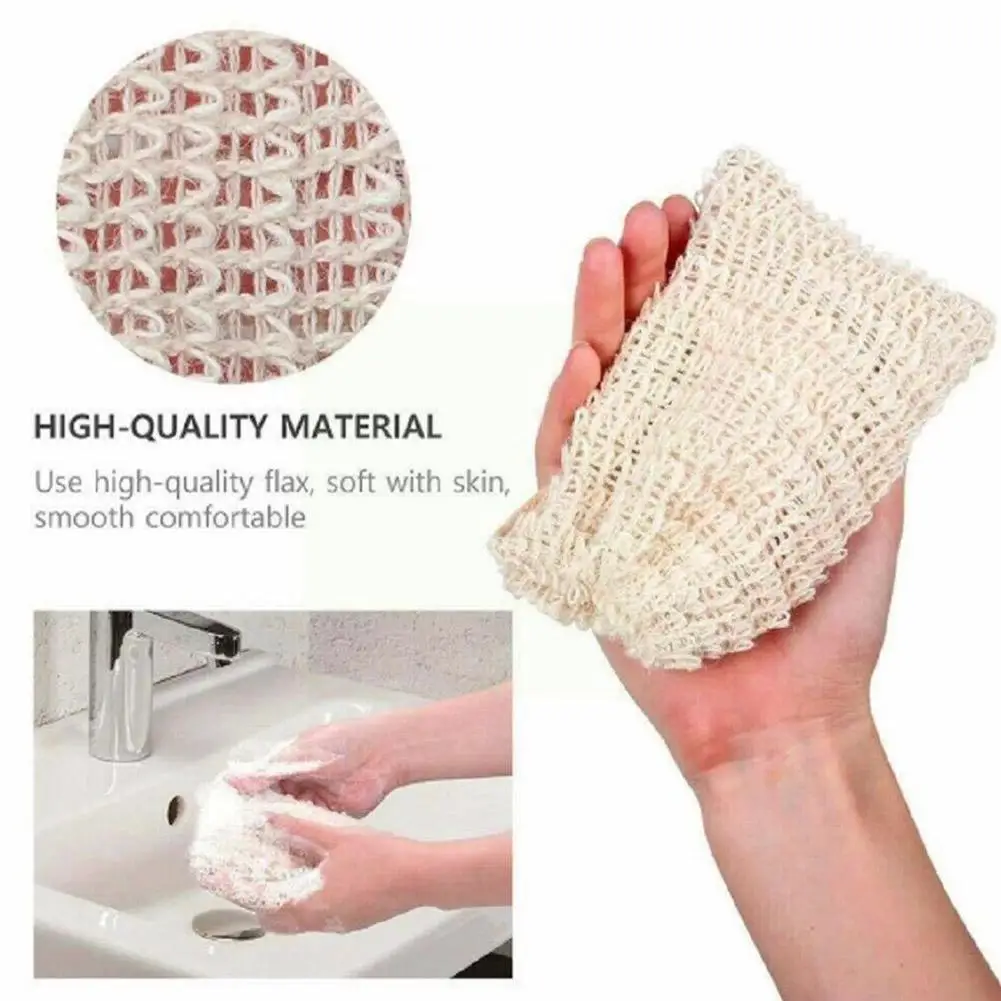

3pcs Sisal Soap Bag Blister Foam Maker Double-layer Supplies Soap Mesh Bathroom Household Net Bubble Net F4n8