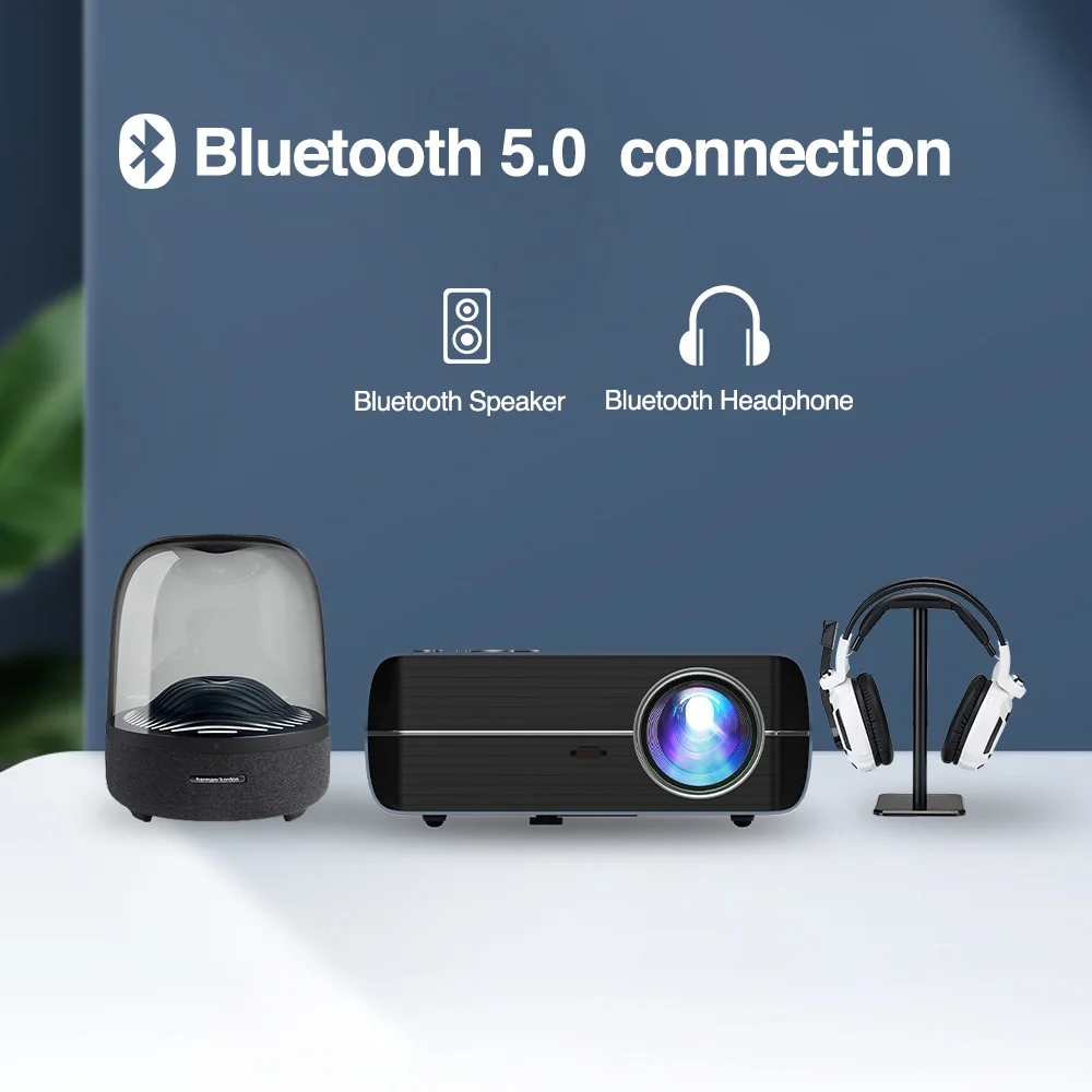 Домашний проектор Beamer Full Hd 1080 P Android Bluetooth Wifi 800DAB Бесплатная доставка светодиодный