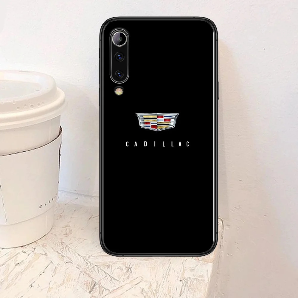 

Cadillacs Car Phone Case For Xiaomi Mi Note 10 A3 9 MAX 3 A2 8 9 Lite Pro Ultra black Bumper Painting Etui Trend Cell Tpu Back