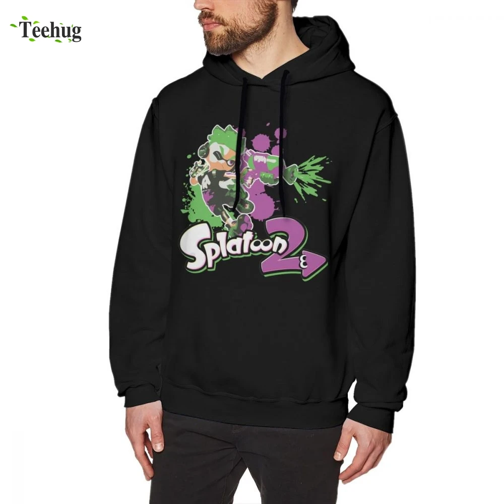 Splatoon 2 толстовка унисекс Отличный свитшот 100% хлопковый Модный Топ Дизайн Горячая