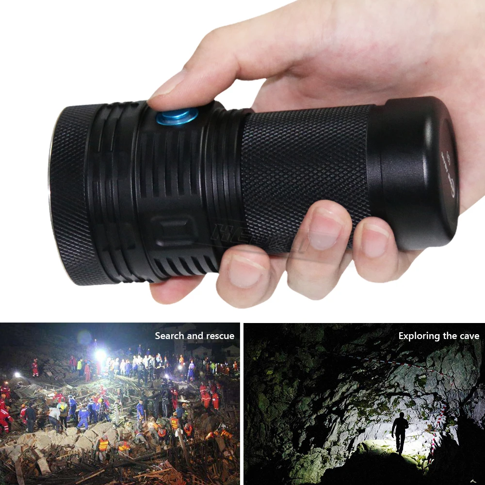 

MOST POWERFUL LED FLASHLIGHT 3XHP70 CAMPING LONG RANGE FLASHLIGHT LANTERN SPOTLIGHT XHP70 TORCH CAN BE USED FOR UP TO 58 DAYS