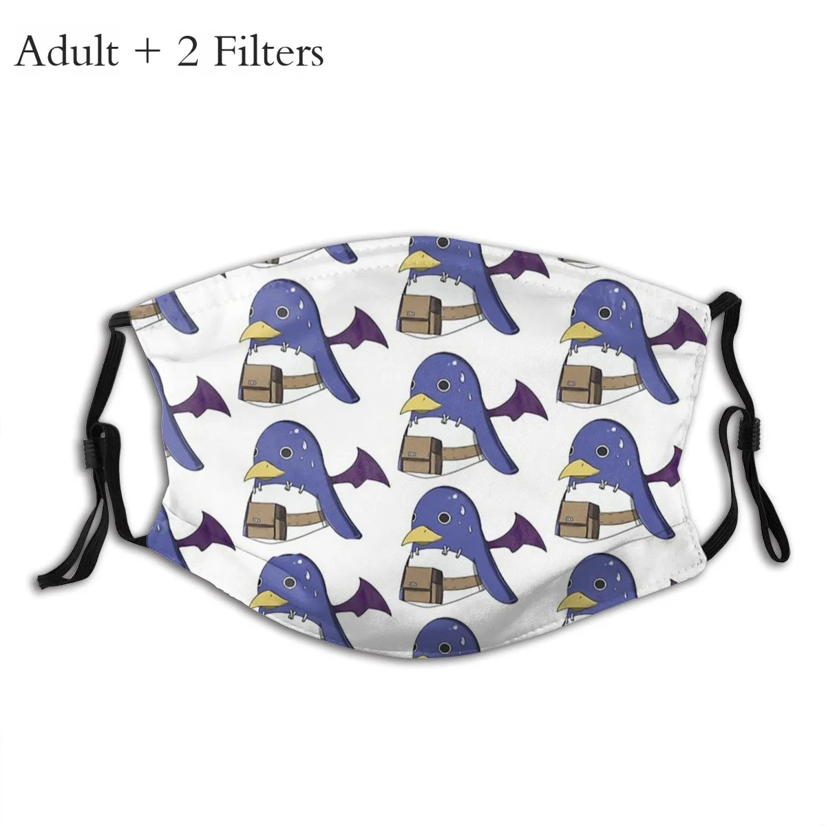 

Prinny 02 Mouth Face Mask Disgaea Laharl Survival RPG Protection Reusable Washable Masks With Filters Mouth Cover