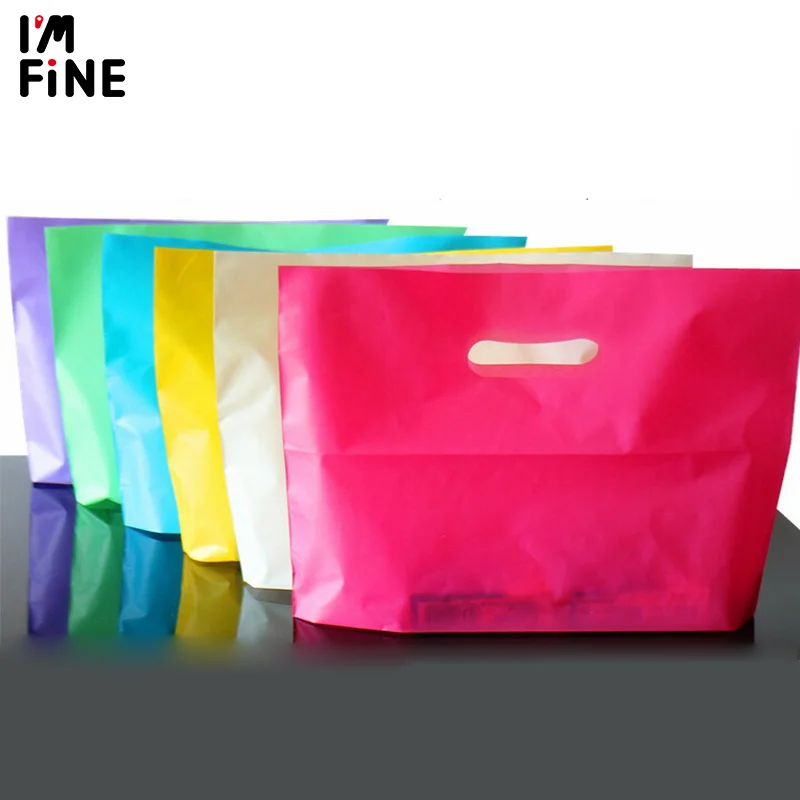 Пустые пластиковые хозяйственные сумки для Бутик упаковка 50 шт.