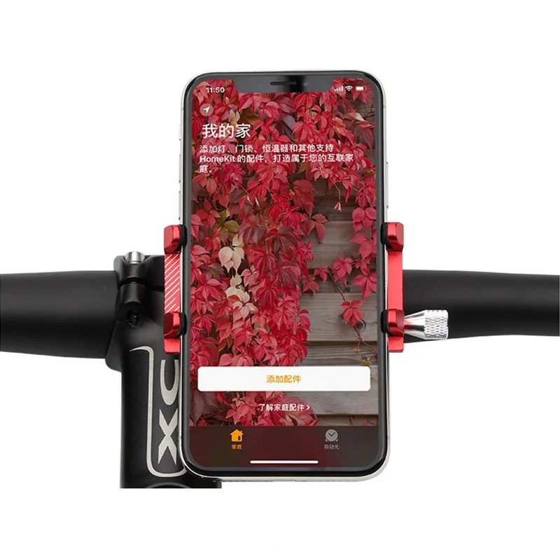 Держатель сотового телефона для велосипеда из алюминиевого сплава крепление на