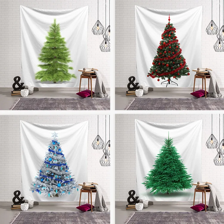 Christmas Tree Tapestry Hanging Cloth Art Wall Home Decor Mural Throw Rug Blanket Tapestries Mat 200x150cm | Дом и сад