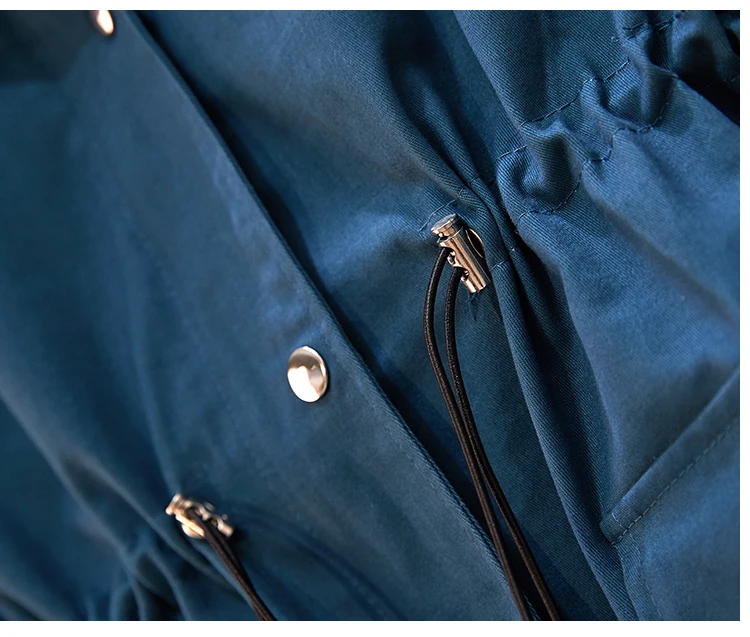 Женский Длинный тренчкот свободная ветровка большого размера на весну и осень