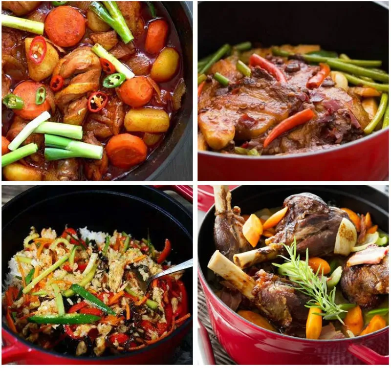 

Thick enamel hand-made cast iron stew pot soup pot non-stick pot soup stew enamel pot induction cooker WF1020