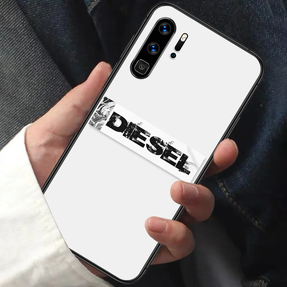

Italy Brand Diesel Phone Case For HUAWEI P 9 10 20 30 40 Lite smart Pro Z 2019 Nova 5T 6 7 i black Back Soft Cell Pretty Funda