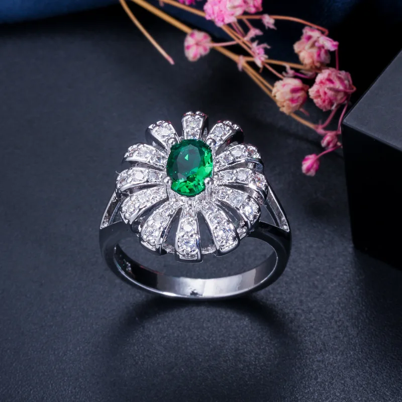 

Women's Simple 925 Sterling Silver AAA Zircon Ring Engagement Wedding Gift Jewelry Ring Wholesale Diamond Rings for Women