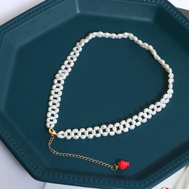 

Simple and fashionable freshwater pearl necklace 210326-54