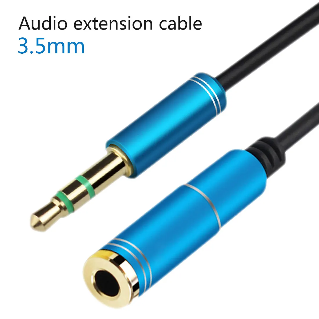 Удлинительный аудиокабель 3 5 мм AUX аудио кабель для наушников металлический