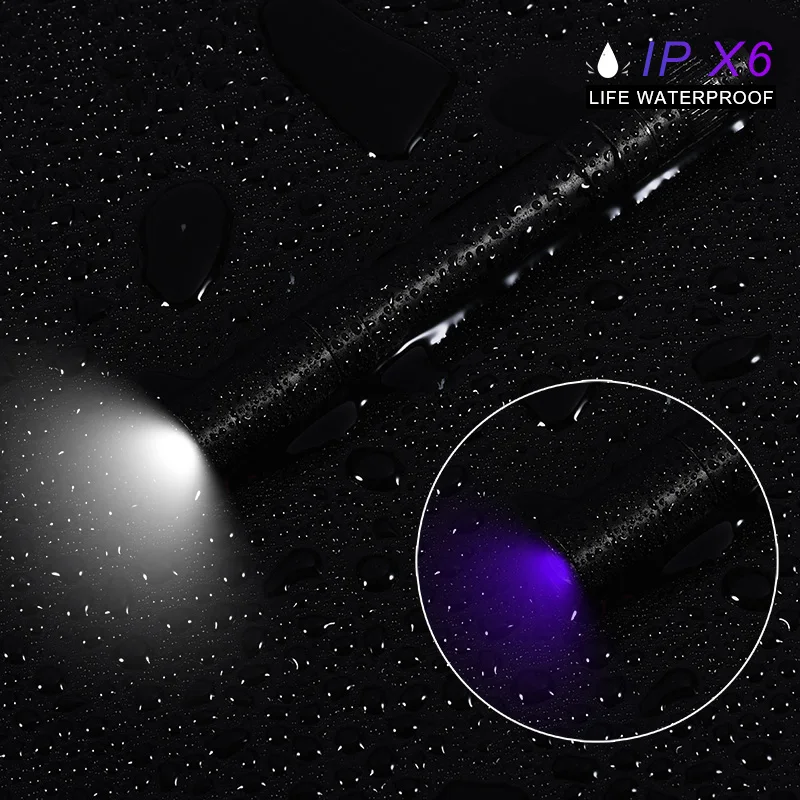 Светодиодный мини фонарик GIJOE УФ лампа практичный ручной из нержавеющей стали с