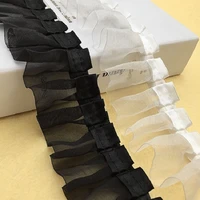 fold and pleated ribbon organza pleated lace clothing childrens clothing home textile decoration diy lace