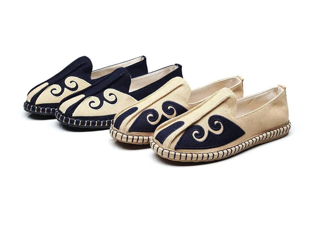 

sandalias-sandalias-Cotton and linen men Chinese wind cloth shoes