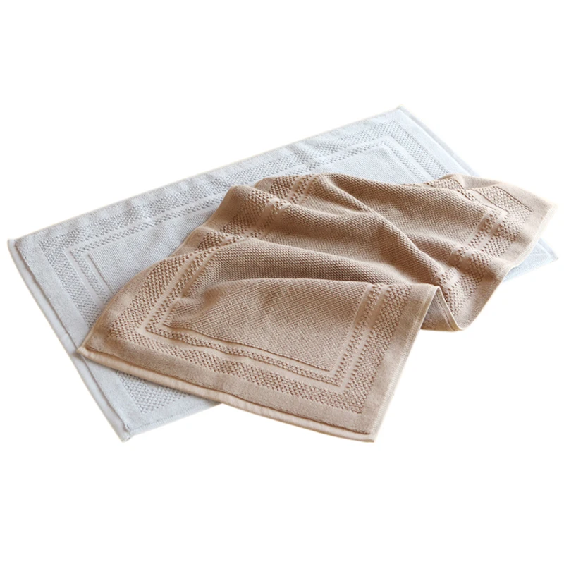 Коврик для ванной 45*75 см впитывающее полотенце из 100% хлопка в простом гостиничном