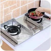2 piece kitchen gas stove greaseproof pad aluminum foil paper gas stove insulation pad greaseproof paper oil baffle plate