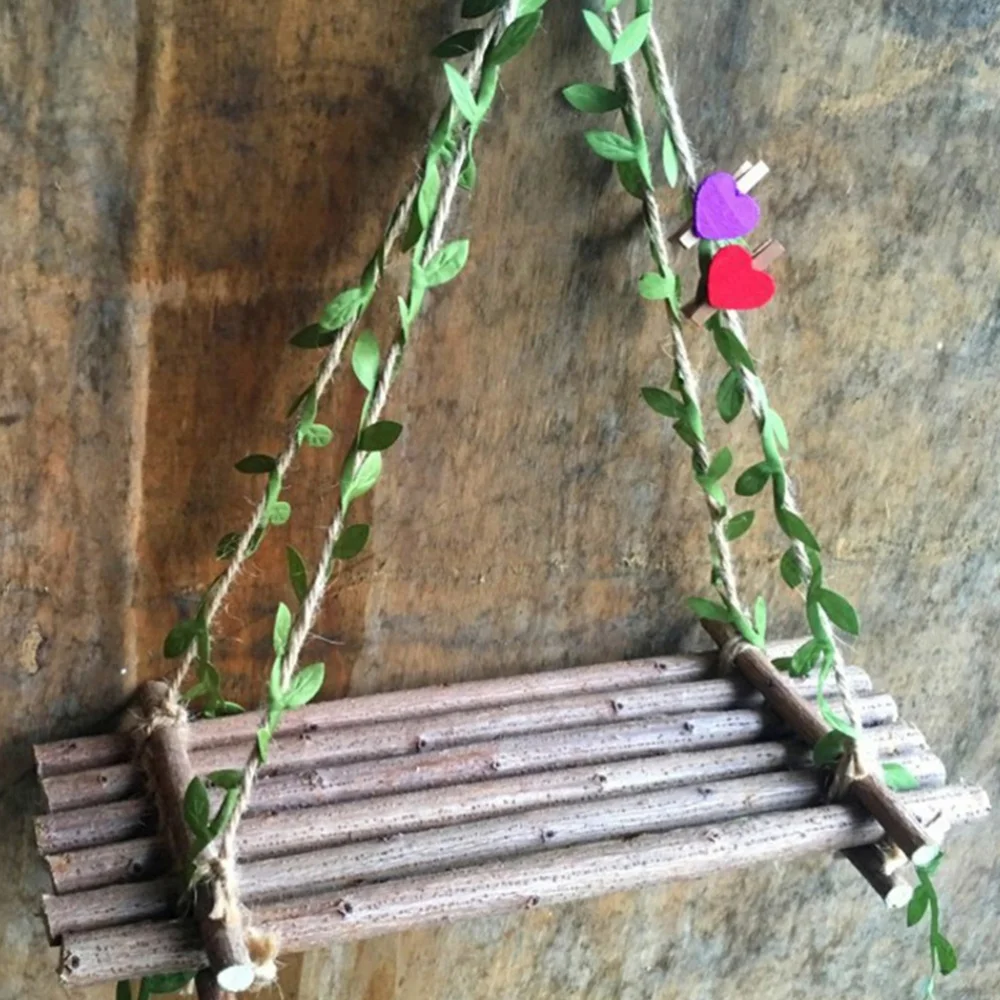 

1PC Wood Hanging Shelf Kids Room Bedroom Decoration Adornment Hanging Swing