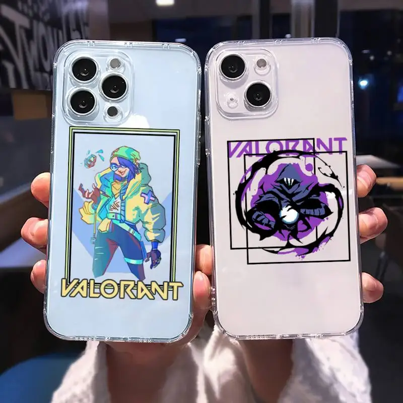 

Valorant, Phone Case For iphone 13 12 11 8 7 plus mini x xs xr pro max Transparent soft