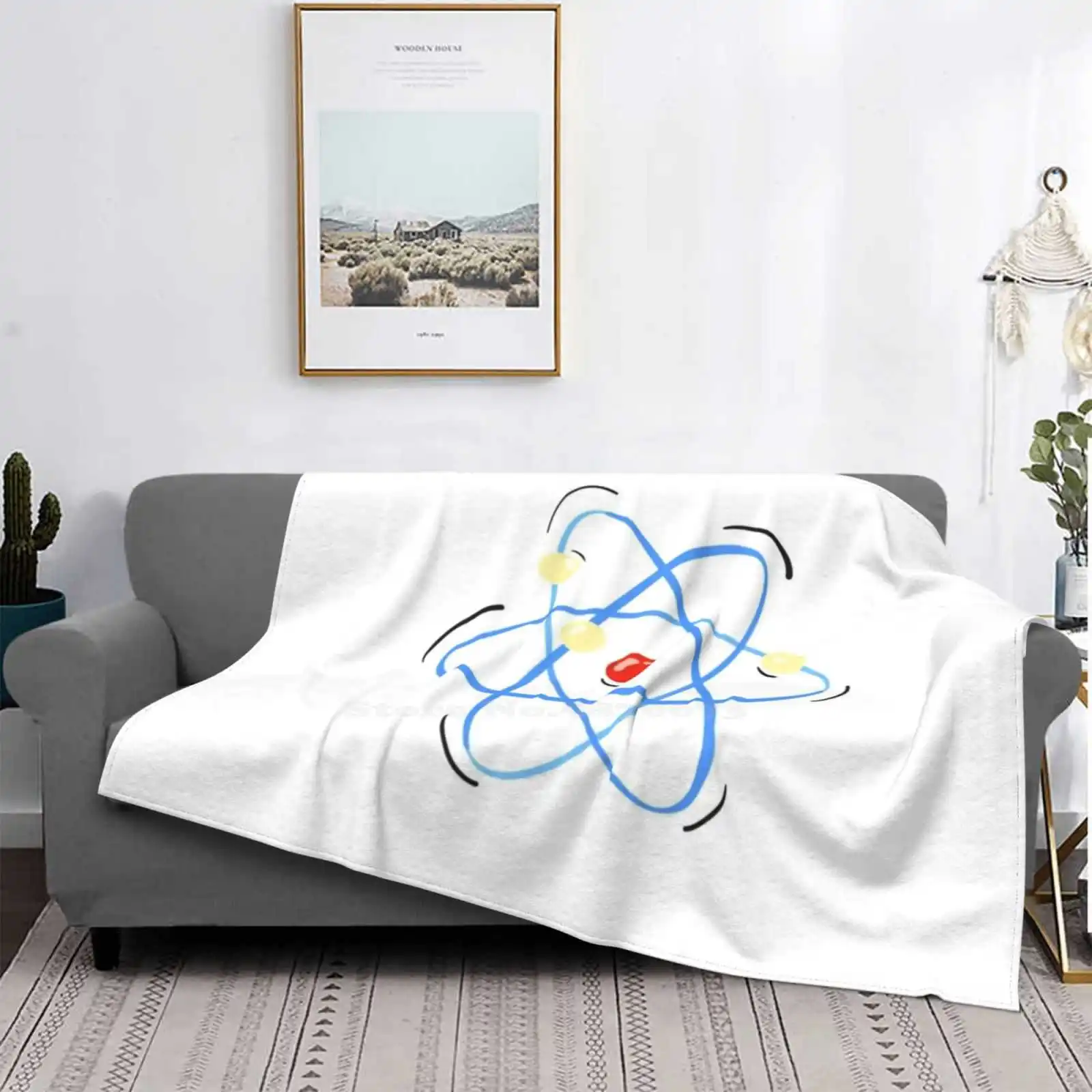 

Удобный Диван для кровати Atom Science Design, мягкое одеяло, забавная биология, техника, химия, физика, ботаник