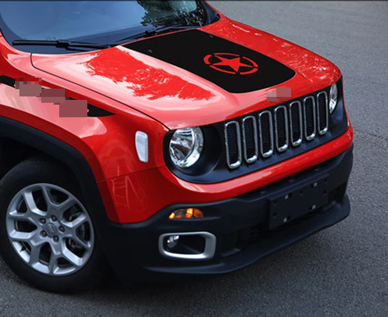 Для Jeep Renegade углеродное волокно цветная автомобильная пленка для капота Наклейка защитная Автомобильная наклейка Аксессуары для укладки