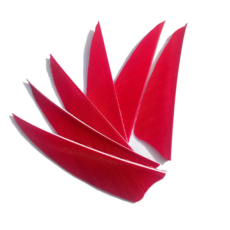 Archery Arrow Feather 3inch Natural Turkey Feathers 50pcs Shield Shape Right Wing Left Traditional Fletching Shaft | Спорт и