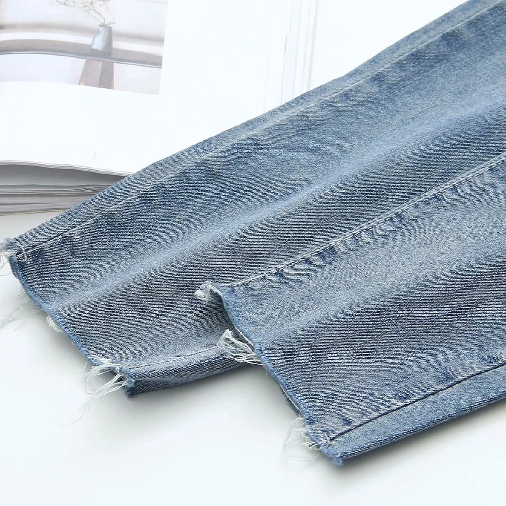 

Plus Size Women's Stretchable Jeans Casual Slim Ankle Denim Pants Oversized Trousers