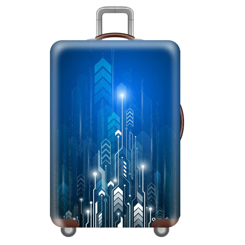 04 Luggage cover Эластичный Чехол для багажа для путешествий с цветочным узором, Защитные чехлы для багажа, уплотненный чехол для чемодана 18-32 дюйма, аксессуары для путешествий - Цвет: 04 Luggage cover