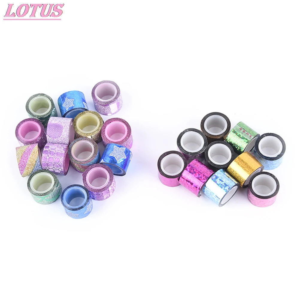

10pcs DIY Stickers Scrapbooking Decorative Color Adhesive Tape Masking Tape Sticker Cartoon Diary Lace Tape Cinta Adhesiva Decor