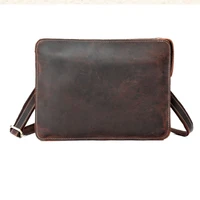 new handmade genuine leather men%c2%b7s wallet neutral first layer cowhide frosted crossbody bags trendy single shoulder hand bag
