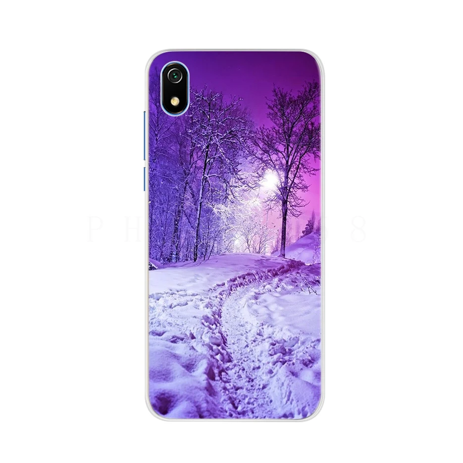 Dành Cho Xiaomi Redmi 7A Ốp Lưng Siilicone Mềm Mại Ốp Lưng TPU Cho Xiaomi Redmi 7A 7 Một Redmi7A Ốp Điện Thoại 5.45 ''Hình Mèo Dễ Thương Bao Ốp Lưng xiaomi leather case