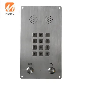 handsfree phone stainless steel wall mounted phone with one button emergency telephone free global shipping