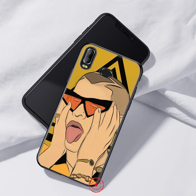 IYICAO Bad Bunny Rapper Soft Case for Samsung Galaxy A9 A7 A8 A6 Plus 2018 A3 A5 2017 2016 &amp J6 Cover |