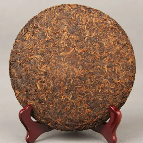 Весна Jujube аромат дворец золотой бутон 2014 Pu-erh чай 357 г приготовленный торт спелый