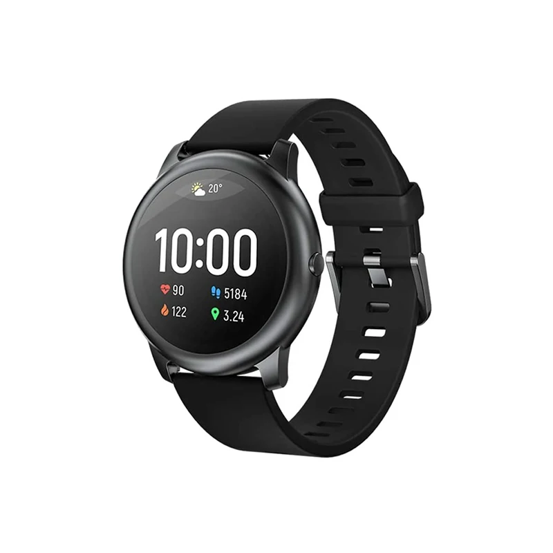 Солнечные Смарт-часы Haylou Solar LS05 RU 1 28 дюймовый TFT экран Fit App Металлический корпус