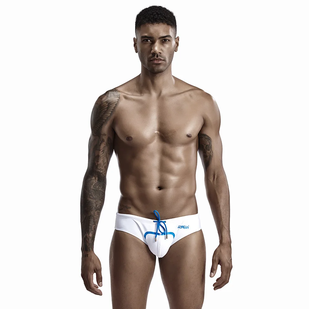 

2019 Sexy Gay Swimwear For Men Swimming Trunks Beach Shorts Sunga Swimsuit Bathing Suit Swim Shorts Briefs Maillot De Bain