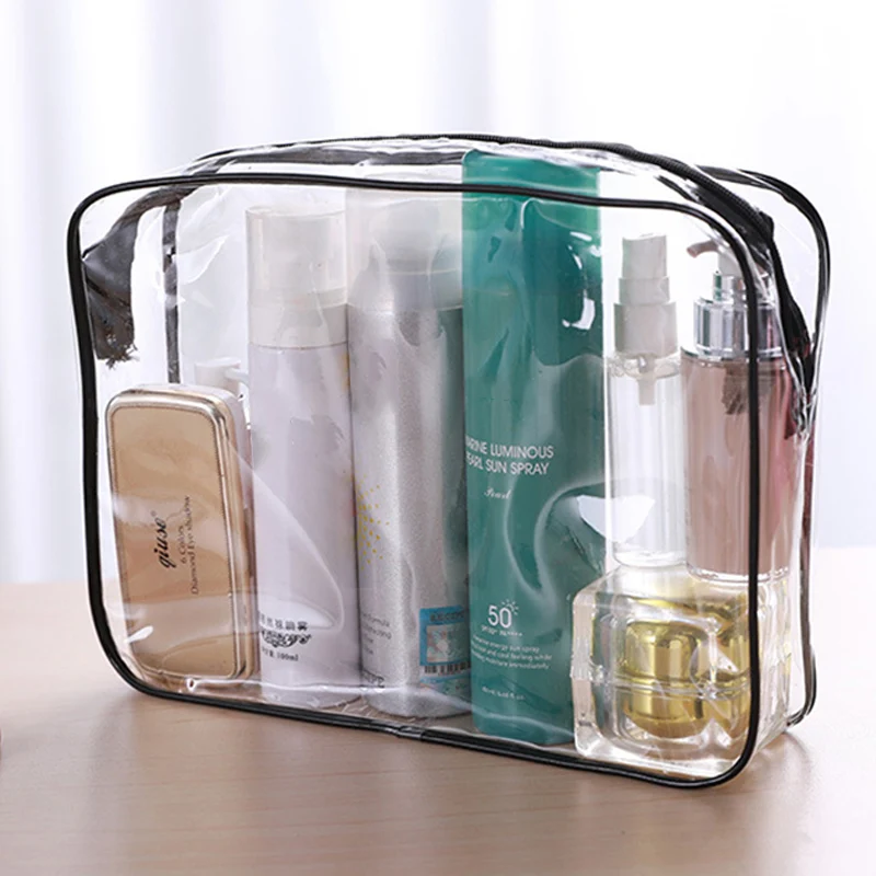 Прозрачная Дорожная сумка из ПВХ для хранения 3 шт./компл. органайзер косметики