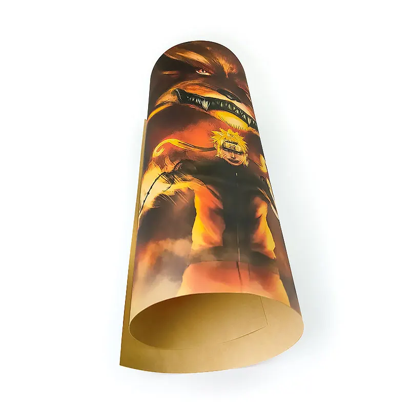 Ностальгия комикс ниндзя персонаж удзумаки плакат в стиле ретро из крафт-бумаги