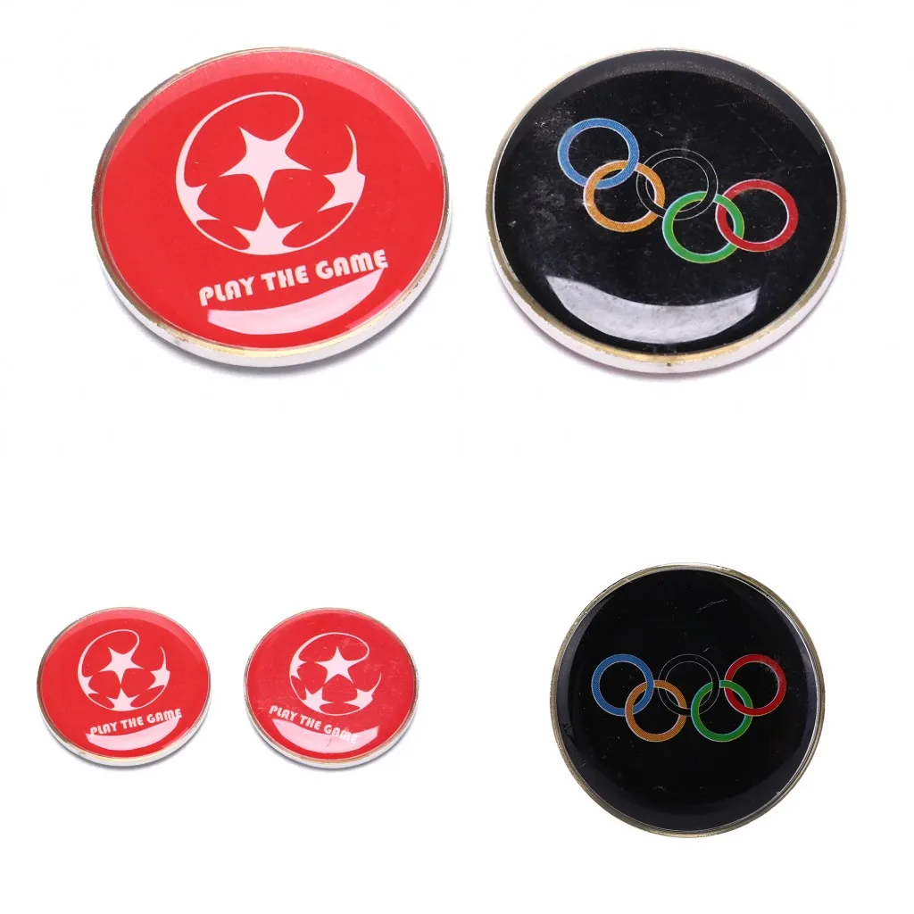 

2021 New 1pcs Sports soccer football champion pick edge finder coin toss referee side coins For Table Tennis Football Matches