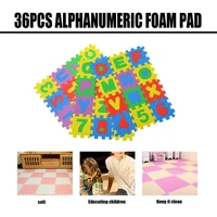 36pcsset 55cm cartoon english alphabet pattern baby crawling mat puzzle toys for kid eva foam yoga letter mats learning toy