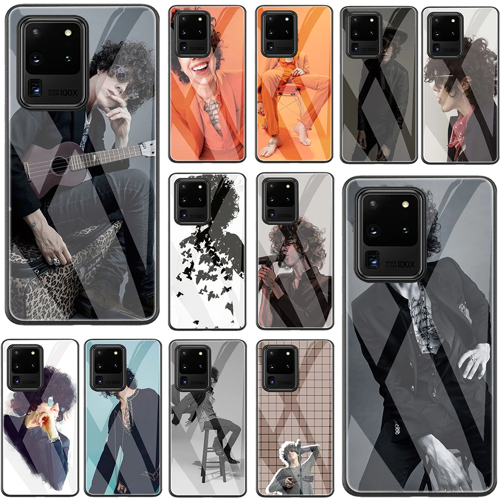 Чехол Laura Pergolizzi LP Samsung Galaxy A51 A71 A81 S20 Ultra Plus из закаленного стекла ТПУ с черным