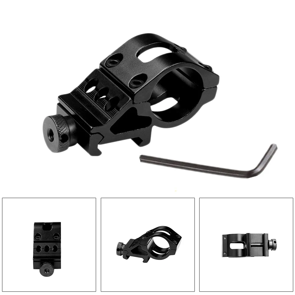 

Bicycle Light Holder 45 Degree Offset Ring 25.4mm Flashlight Holder Mount For 20-22 Mm Rail Mount Scope Mount Antiskid Mount