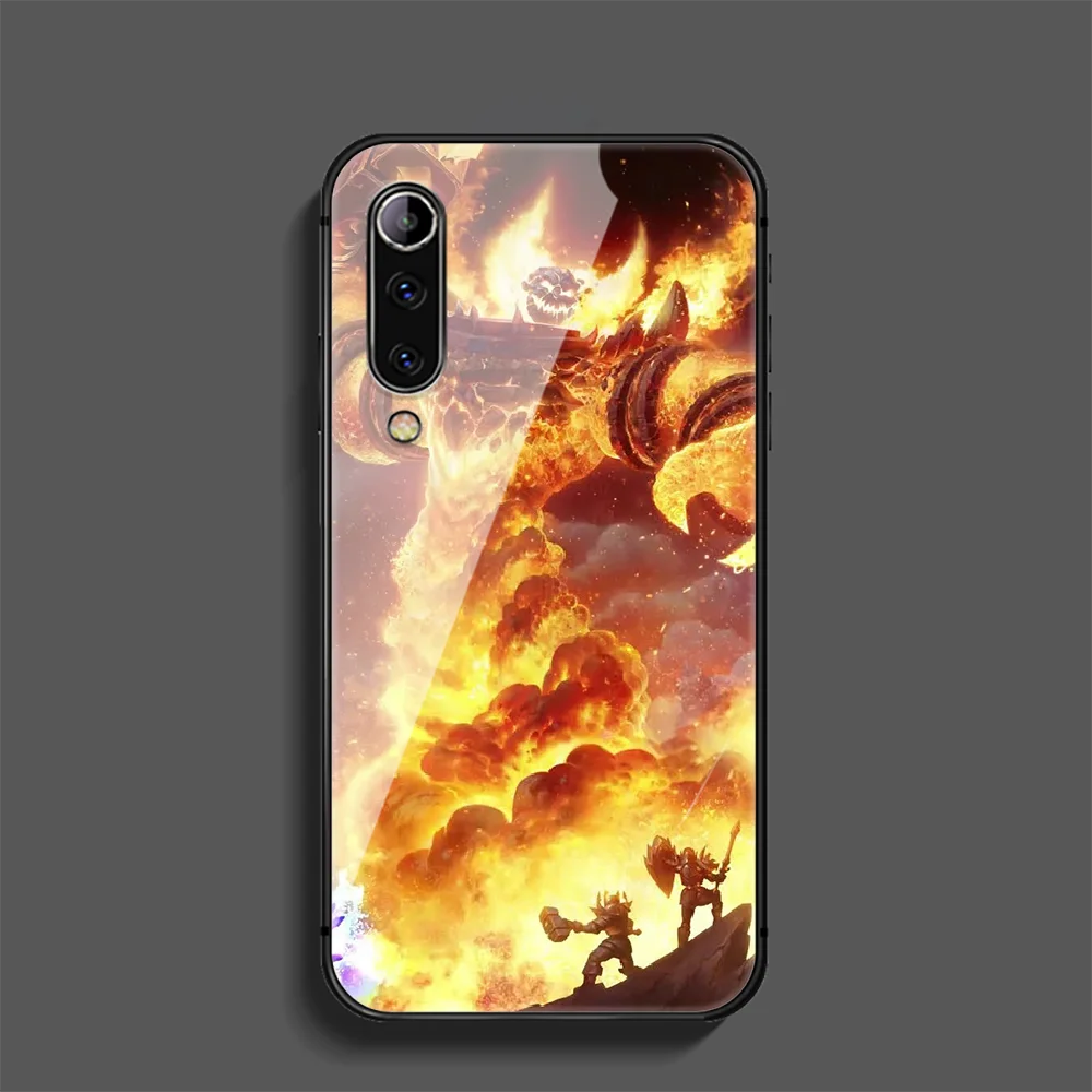 

World Of Warcraft WOW Phone Tempered Glass Case Cover For Xiaomi Mi Note A2 A3 8 9 3 9 9T 10 Max Pro Lite Ultra Soft Fashion