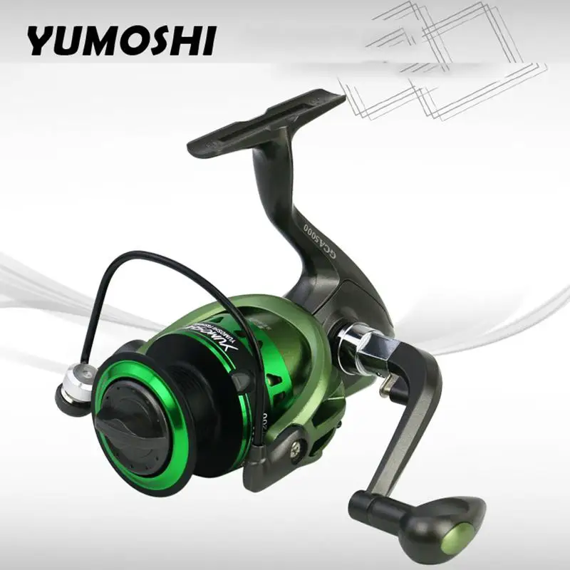 

yumoshi Spinning Fishing Reel for Fresh/Salt Water Carp Casting Baiting Metal Spool Fishing Tackle Reels