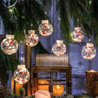 string lights led curtain light santa claus snowman wishing ball christmas day shop window dress up christmas tree decor