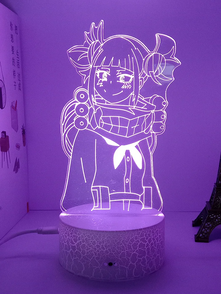 

My Hero Academia Toga Himiko 3d led lamp for bedrome manga night lights anime action figures Decoration lampara de noche