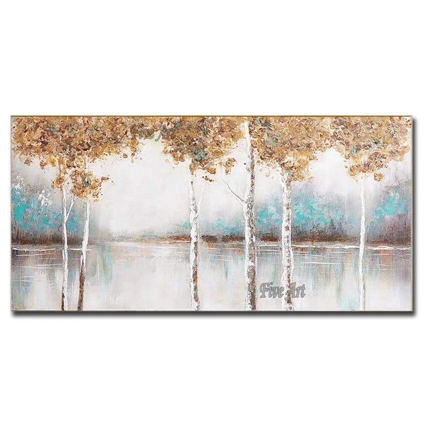 

Outdoor Landscape Oil Painting Living Room Decor Canvas Wall Art Unframed 100% Hand-painted Paintings Wall Picture For Home