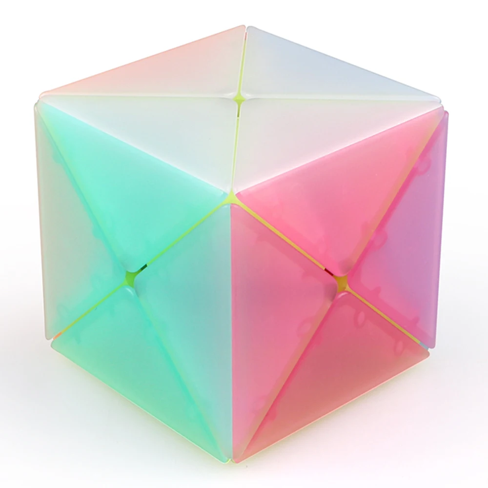 Jelly Stickerless Qiyi х-образные Magic Cube Stickerless 3X3x3 x скорость Mofangge черный головоломка желе Обучающие Cubo Magico - Цвет: Jelly Stickerless