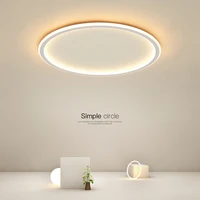 ultra thin blackwhite led ceiling lights for living room restaurant bedroom ceiling lamp round acrylic modern flush panel light