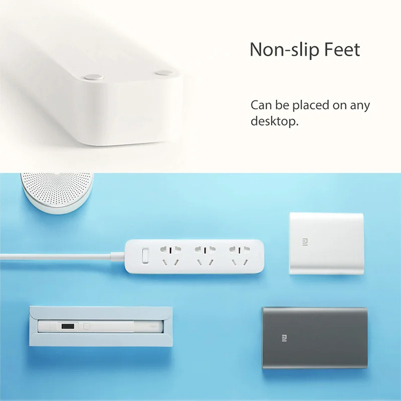 Удлинитель Xiaomi Mijia с 3 розетками домашний удлинитель кабелем 1 м удлинителя