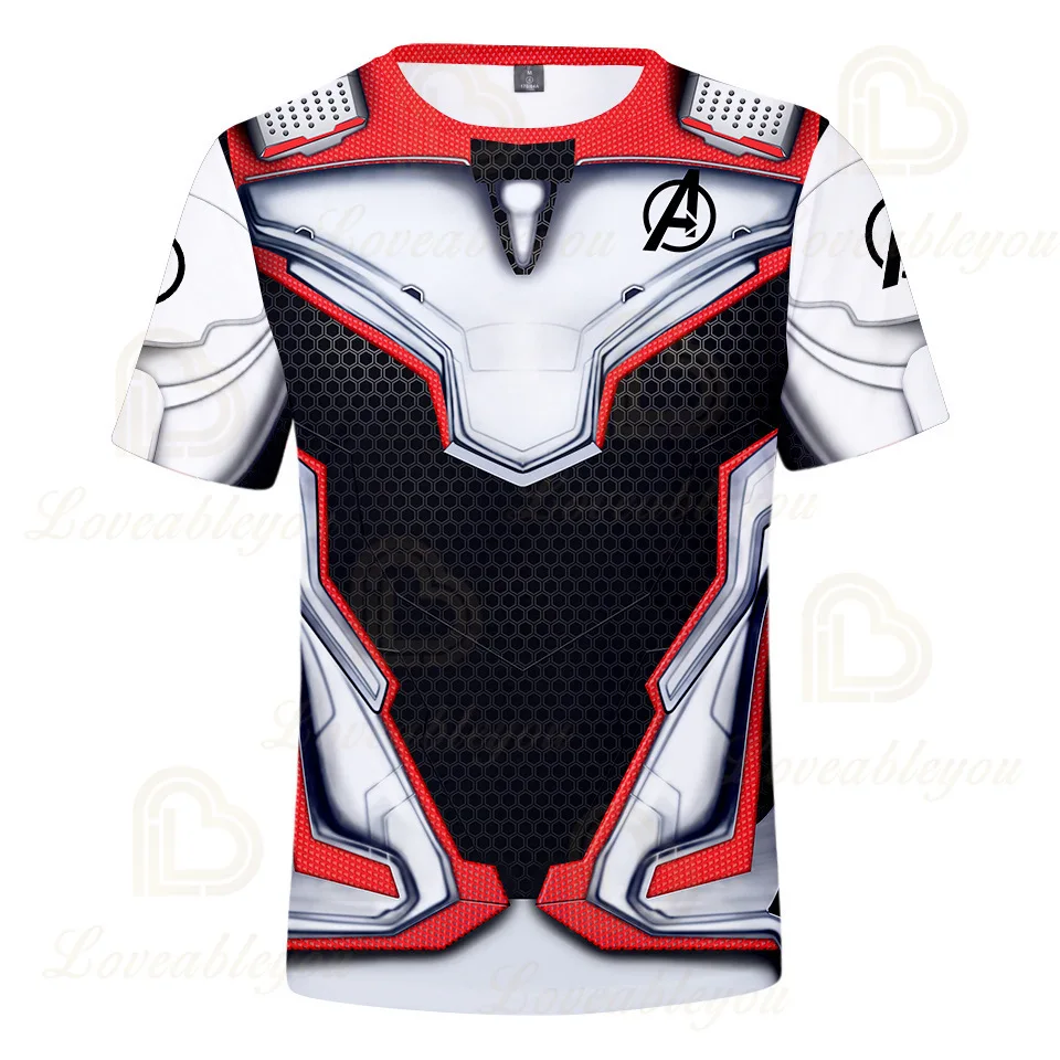 

Quantum Realm T Shirt Spider Hero Cosplay 3D Print T-shirts Mens Women Tshirt Endgame Unisex Male Costume